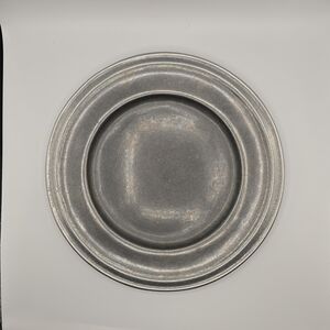 VTG Carson Pewter 10.25" Diameter Plate, Freeport PA, Collectible, 1970s-1990s